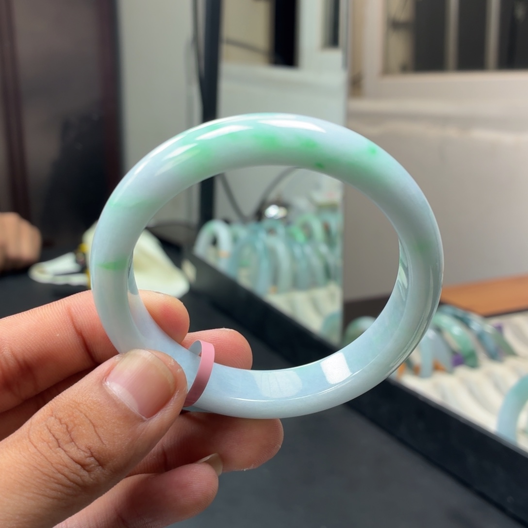 翡翠未镶嵌手镯翡翠手镯5号