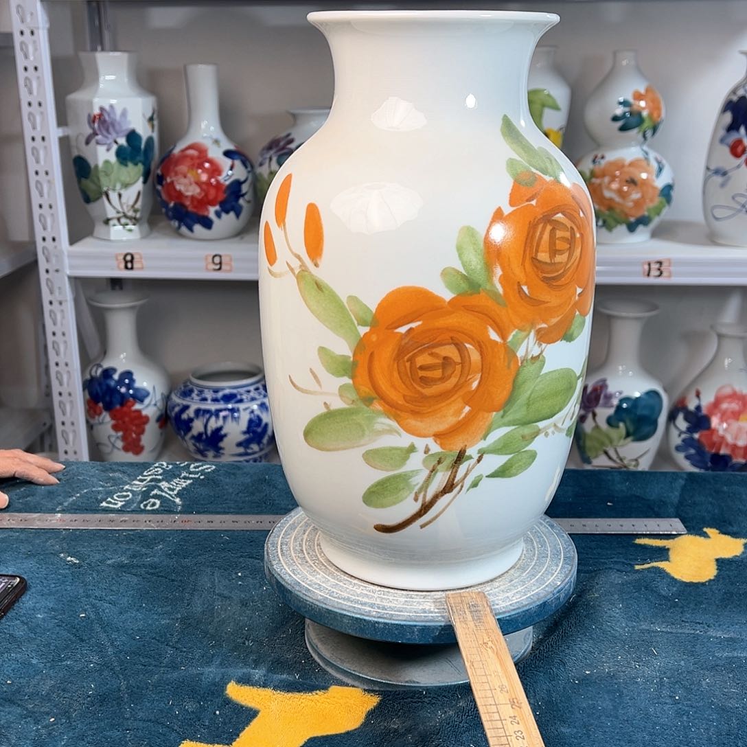 摆件景德镇陶瓷大冬梅贵