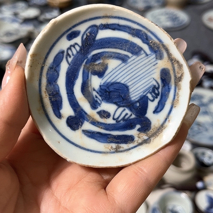 瓷片瓷片茶托喝茶非常不错