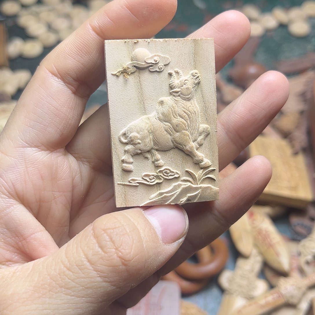 木无*一物一拍生肖牛小尺寸