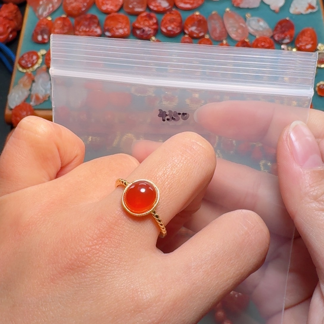 南红玛瑙南红银S925镶嵌