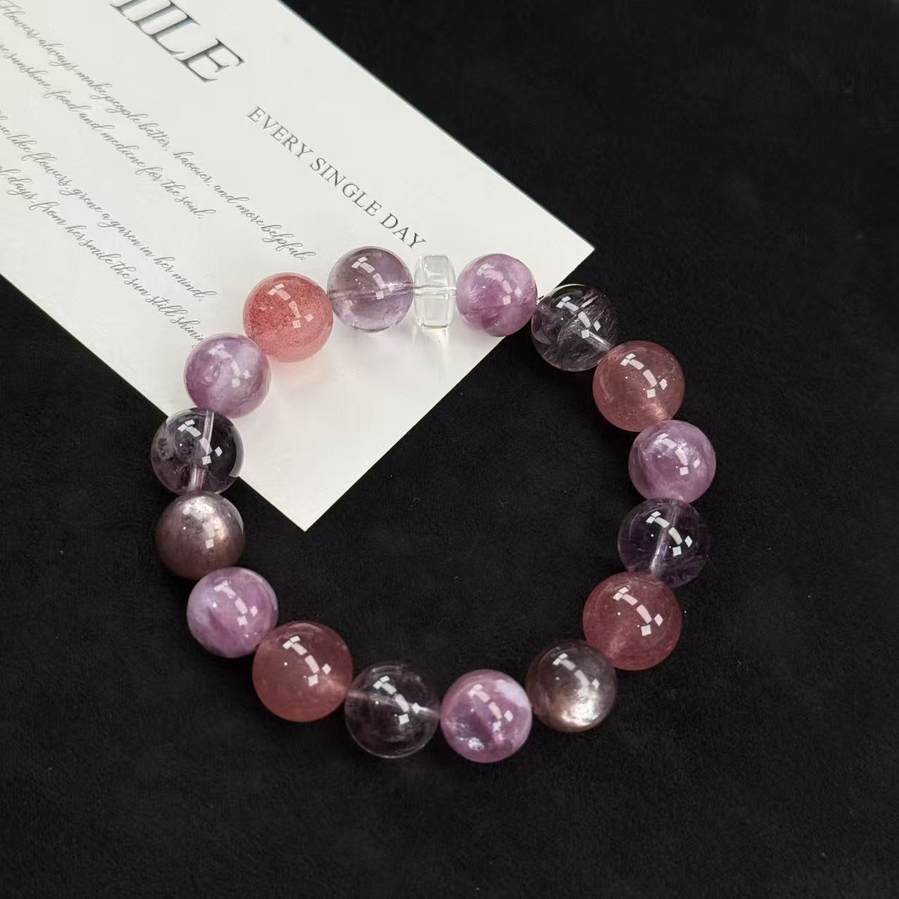 【小乌梅】紫水晶多宝手串【是一条价格！】多样性发一W1206