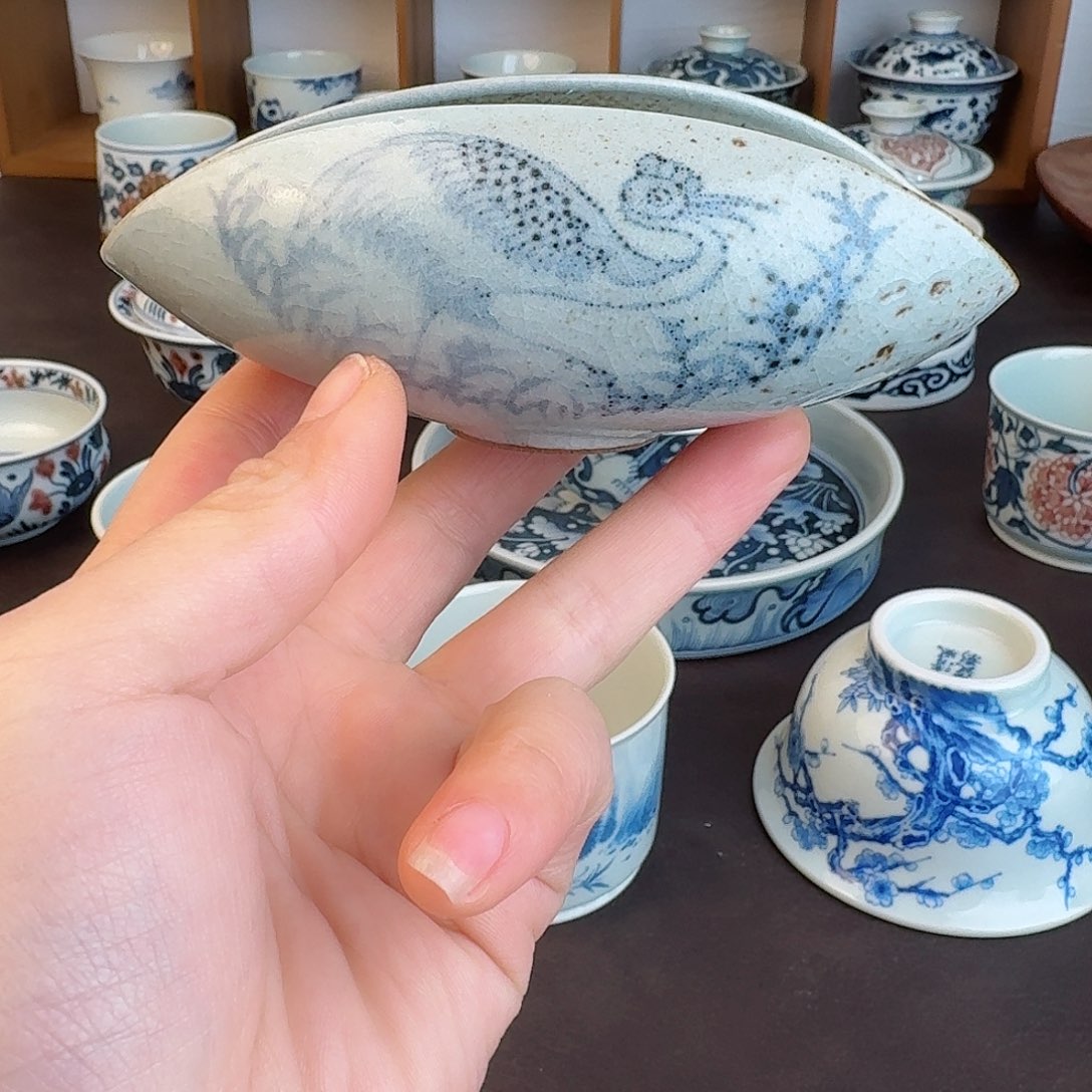 景德镇清风瓷影手工手绘茶具