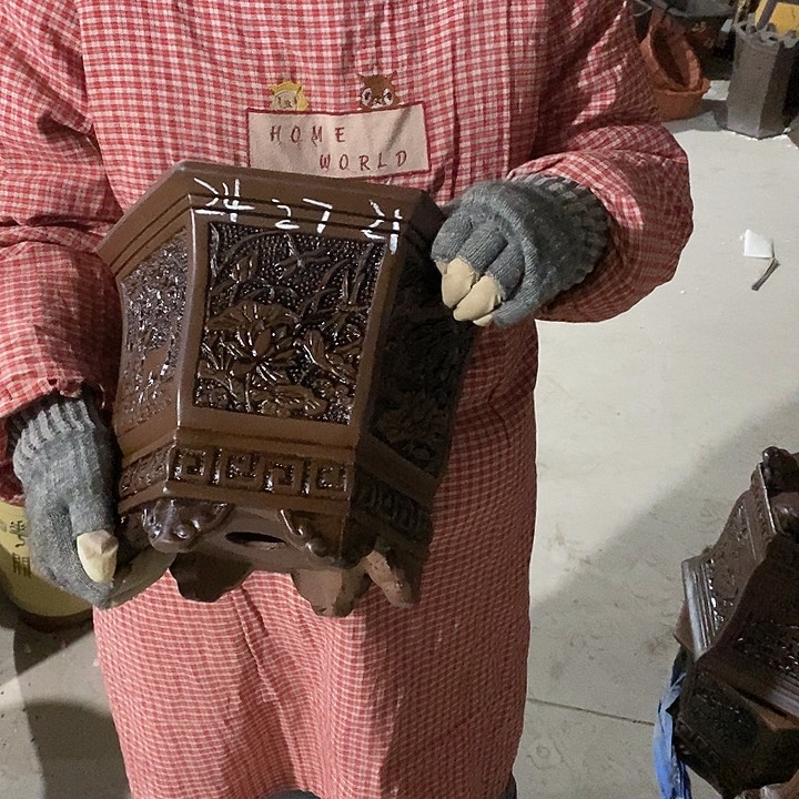 紫砂花盆紫砂花盆