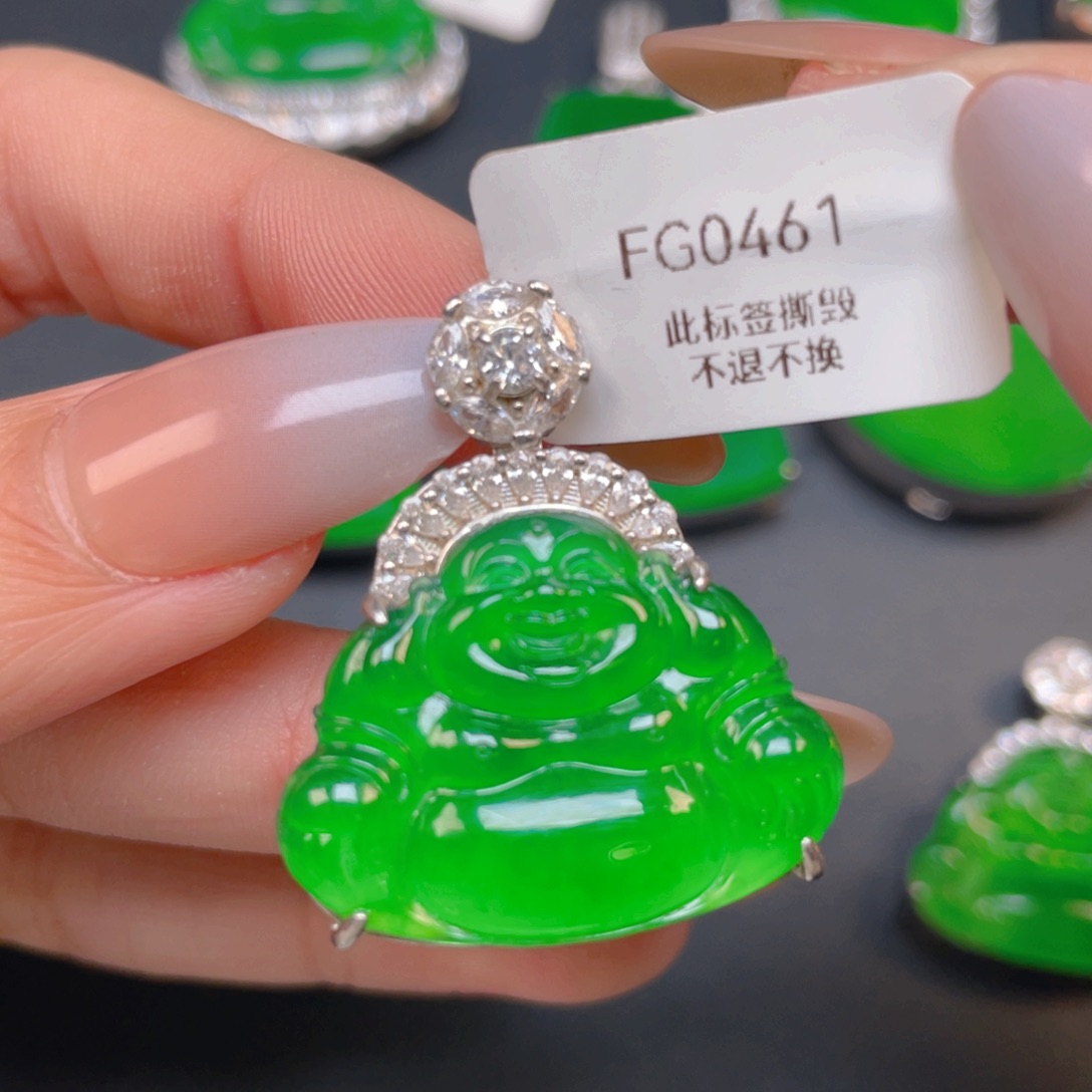 【闪购商品】颈饰银S925镶嵌翡翠翡翠