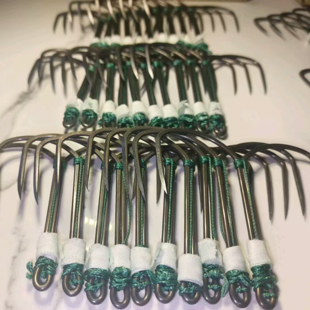 成品手工绑好（单排一代死蝴蝶钩）鱼塘水库湖泊江河通用型