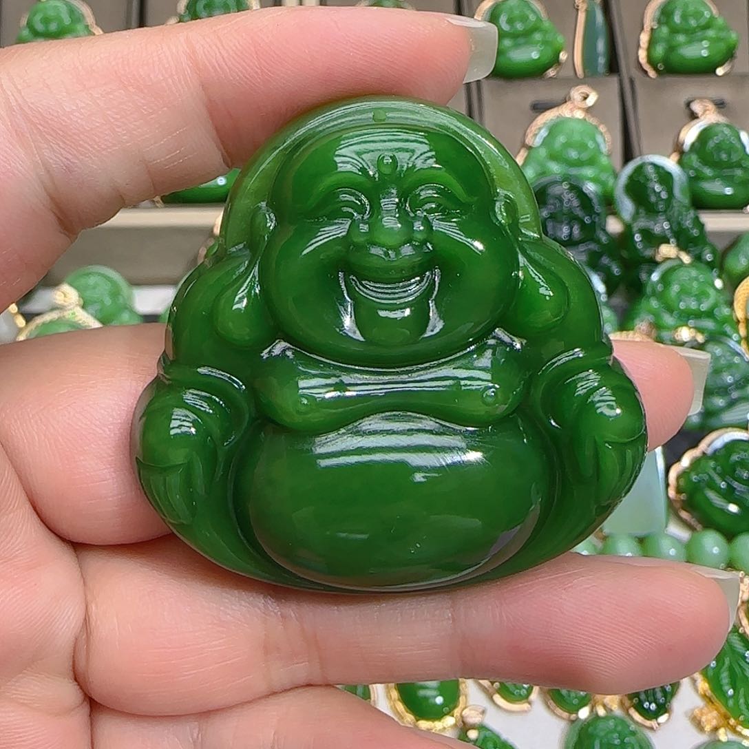 和田玉（碧玉）吊坠(不含链)未镶嵌