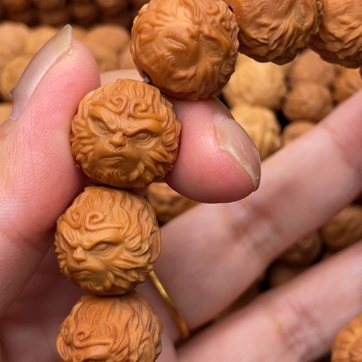 猴头核桃手串体验款歪嘴大圣