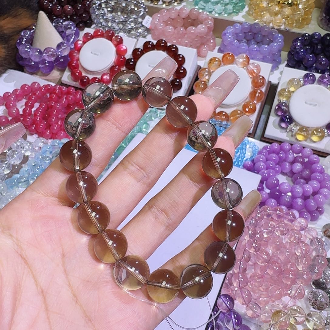 o***+水晶手链未镶嵌茶晶12