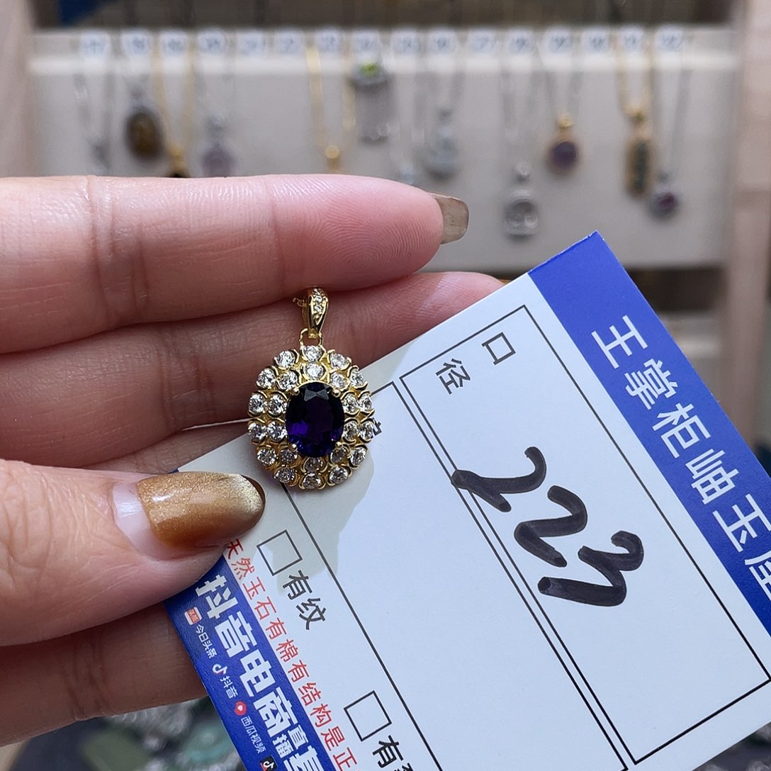 银S925镶嵌水晶颈饰