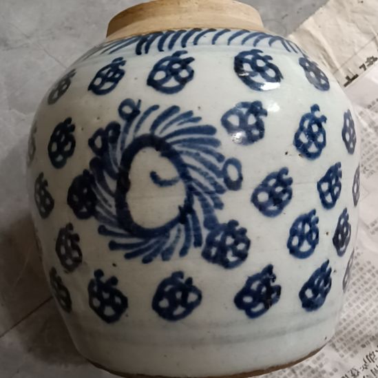 青花凤眼罐子全品的