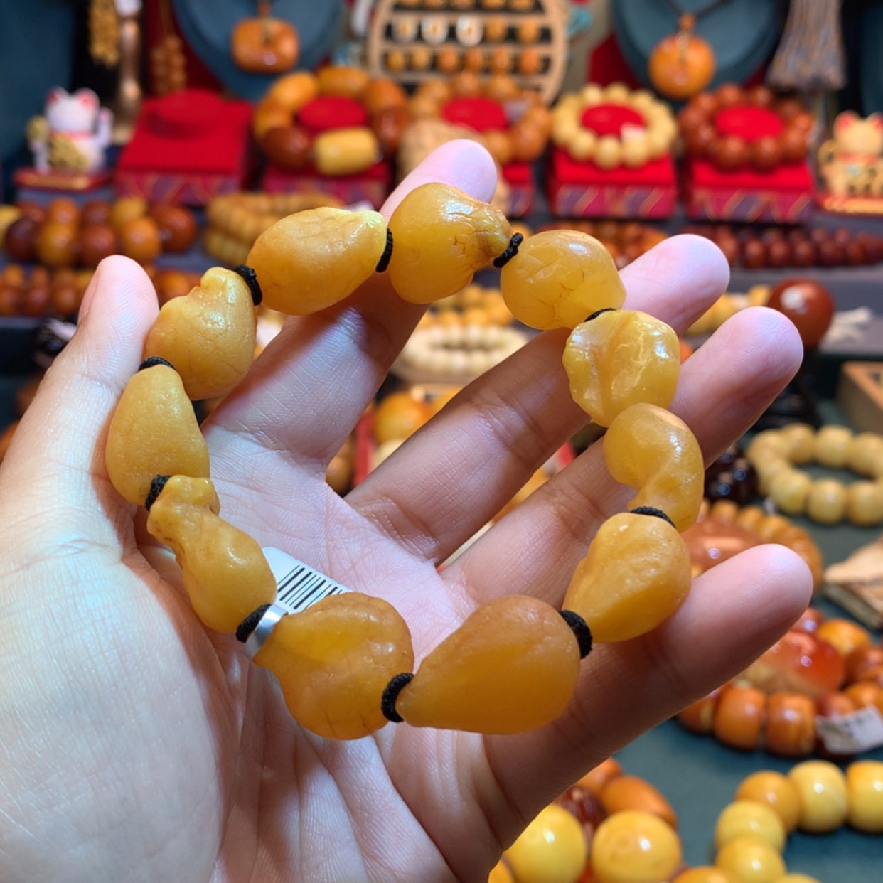 【闪购商品】蜜蜡手串未镶嵌一****粉蜜蜡手串