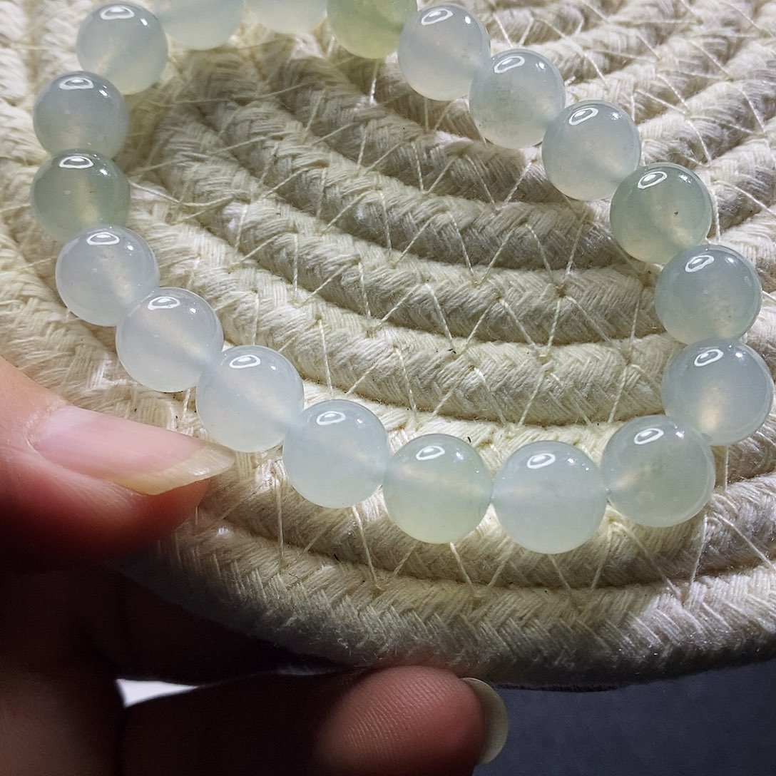 翡翠未镶嵌手链天然缅甸翡翠珠串