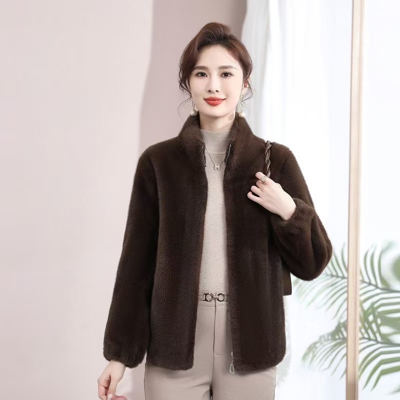 [笑笑专属]爆款女士貂绒短外套气质轻奢加厚保暖遮肉626