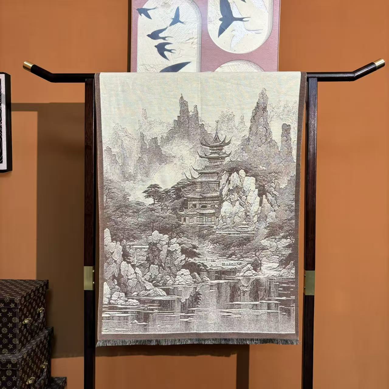 新款【双十一福利1】长巾重磅绒高货重磅国风高端丝巾-C9