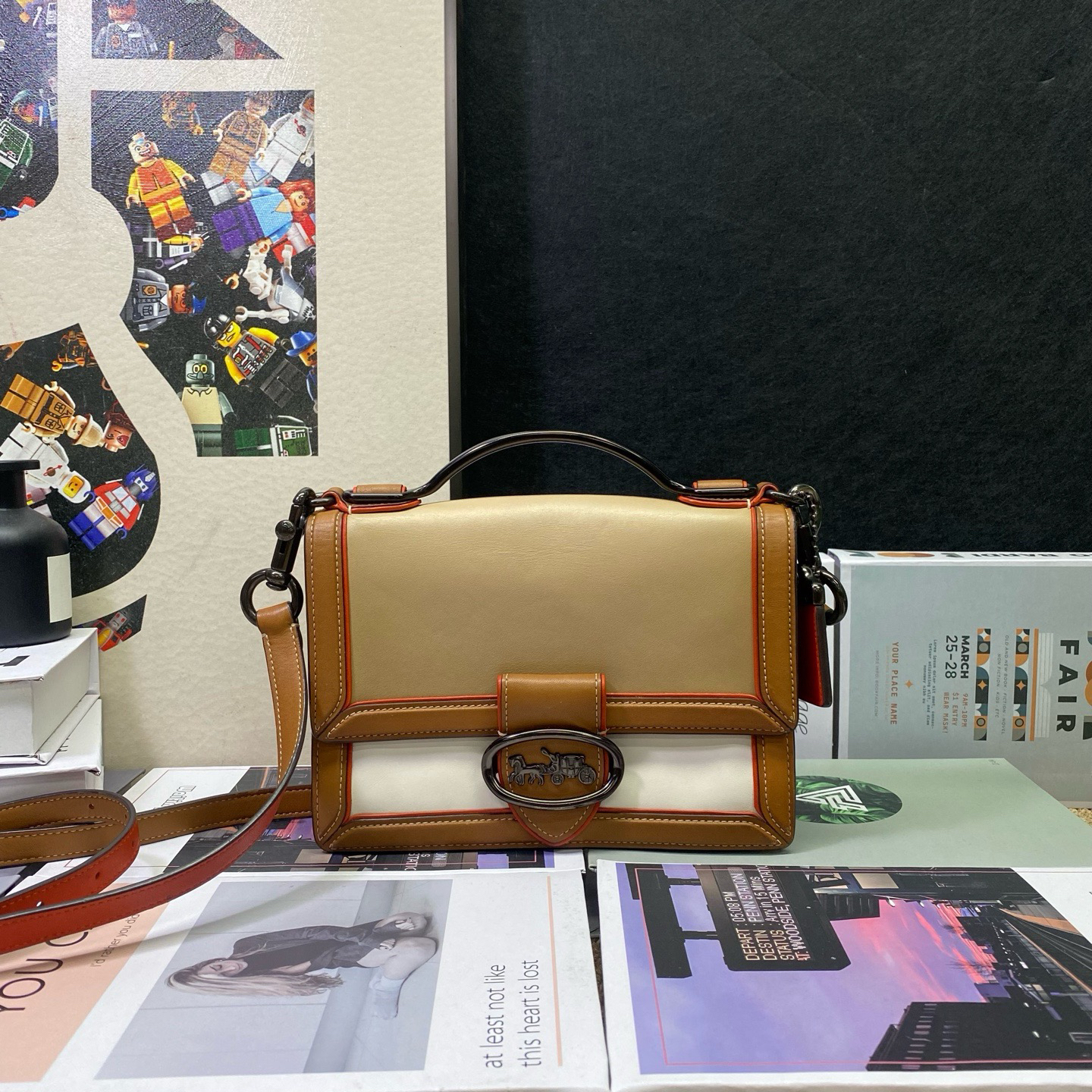 95新 COACH/蔻驰 23362斜挎包22*16