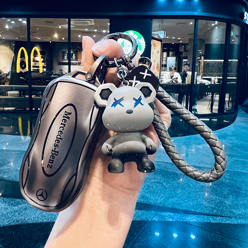 奔驰c260l钥匙套e300l高级a200l24款c200l女glc男glb220扣