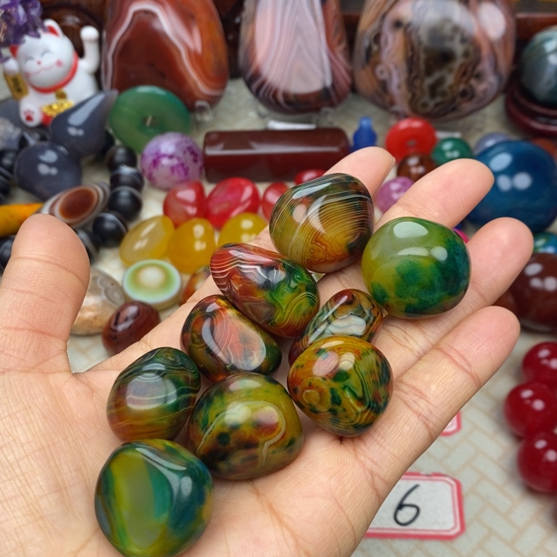 笛***见玛瑙/玉髓未镶嵌颈饰