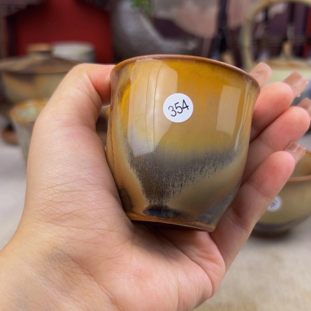 杯纯手工柴烧主人杯