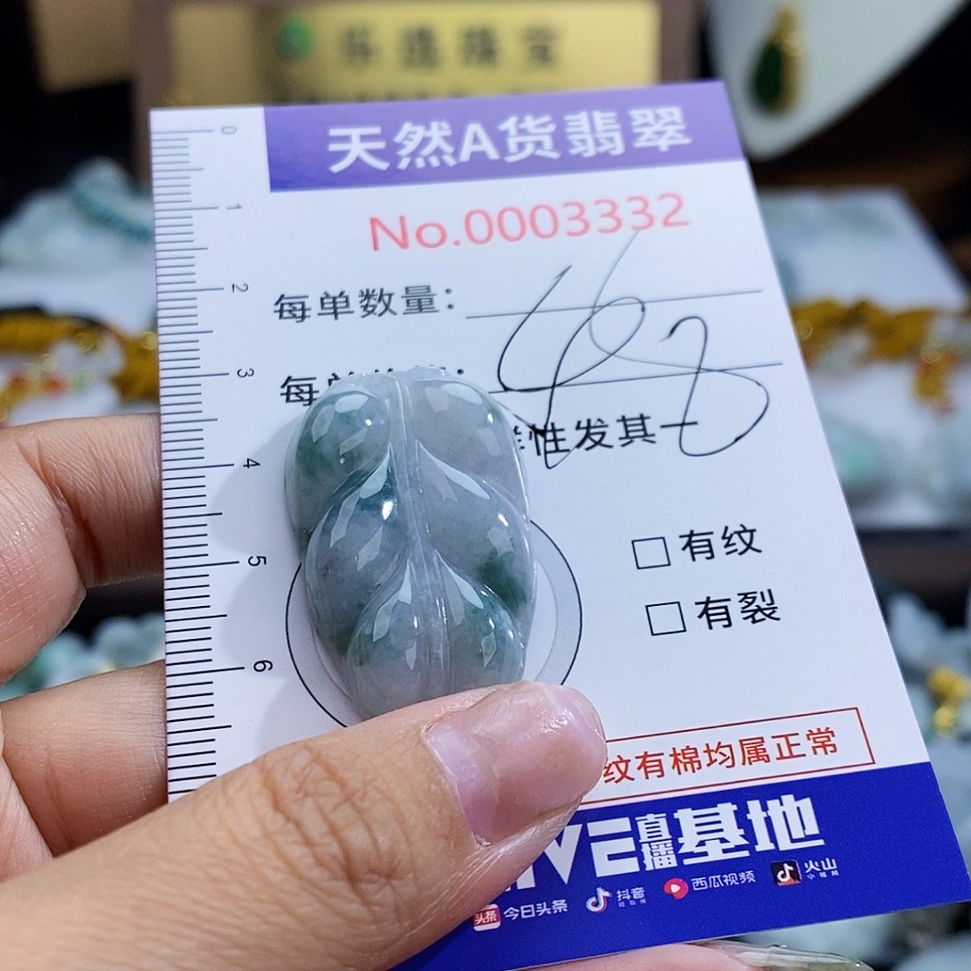 翡翠未镶嵌颈饰3332