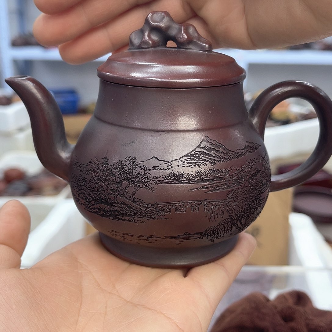 茶壶紫砂宜兴紫砂壶瑕疵