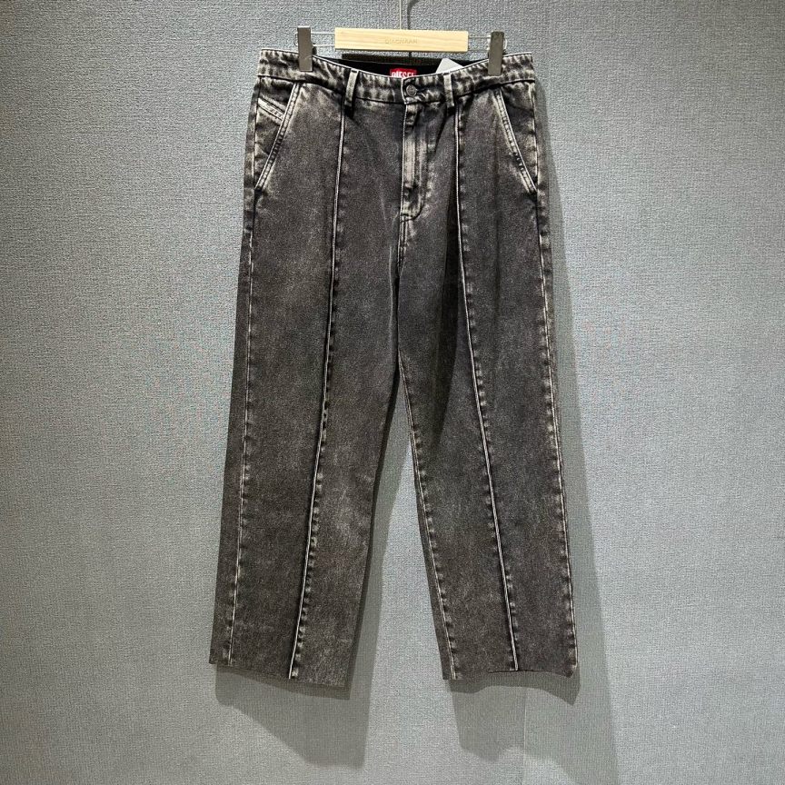 未使用 maje Diesel迪赛（pm）黑灰色做旧牛仔裤 31码/4095