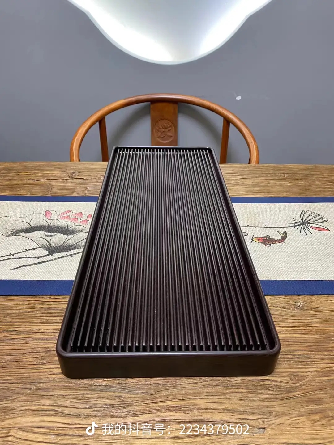 电胶木茶盘黑色茶具托盘长60宽40高5厘米颜色＃紫红色家用长方形