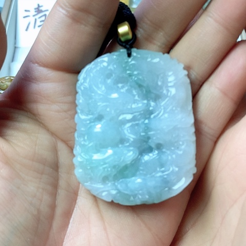 翡翠颈饰未镶嵌天然缅甸翡翠a货