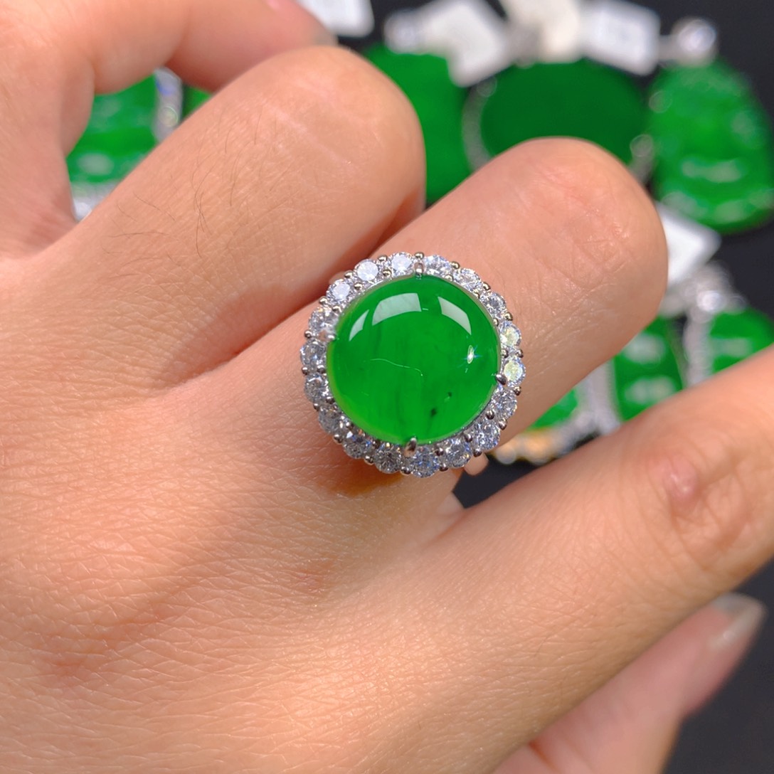 翡翠颈饰银S925镶嵌111111111