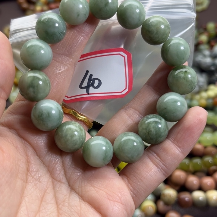 蛇纹石玉未镶嵌手链