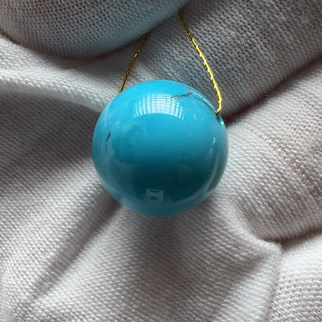 绿松石未镶嵌配饰圆珠14.6mm