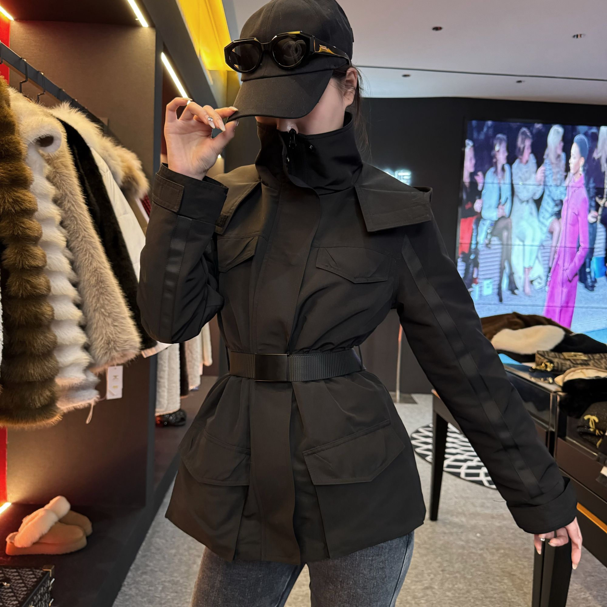 【小鬼专属】秋冬设计师款时尚轻奢收腰显瘦外套JC-A2330