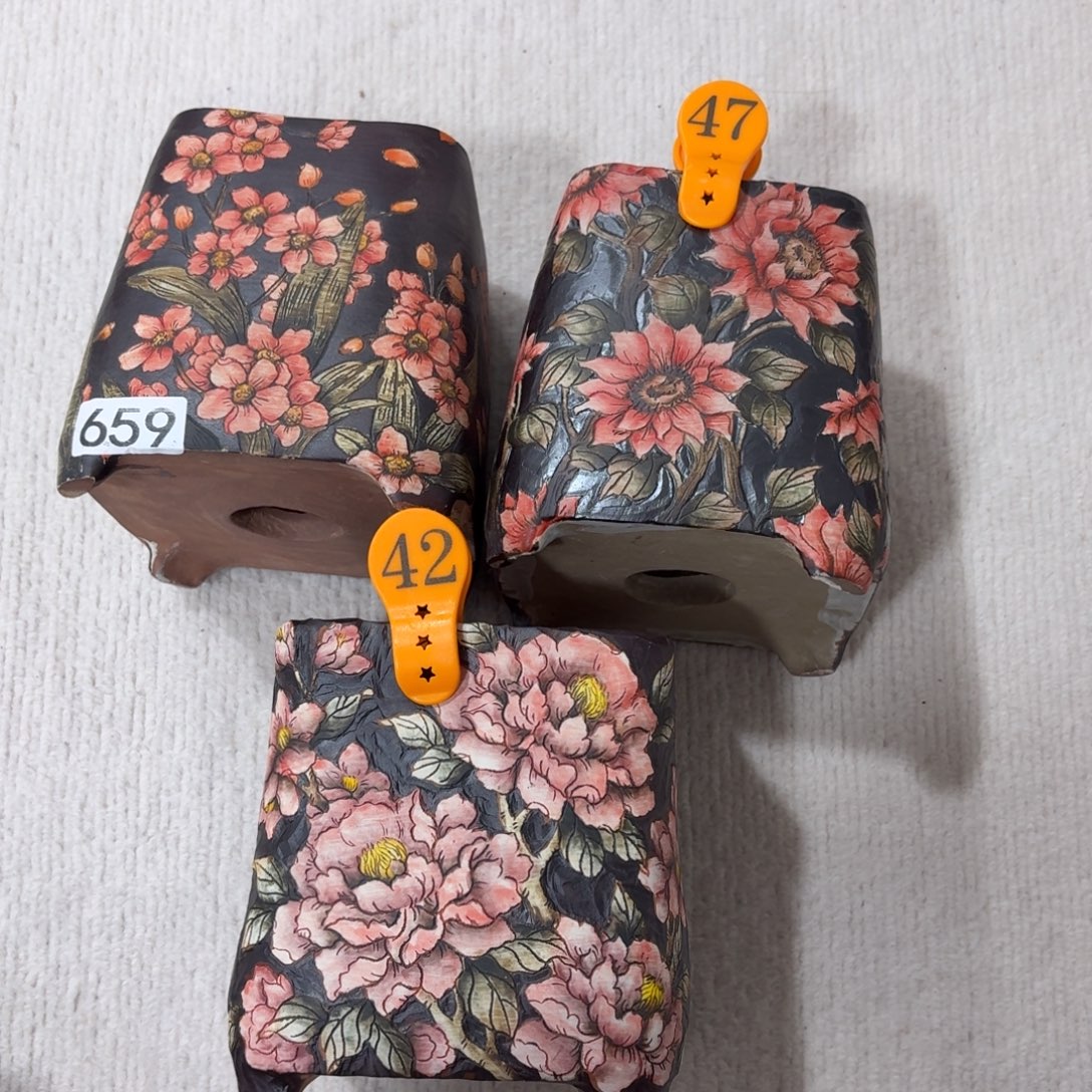 旻***子花盆紫砂陶瓷多肉花盆微瑕