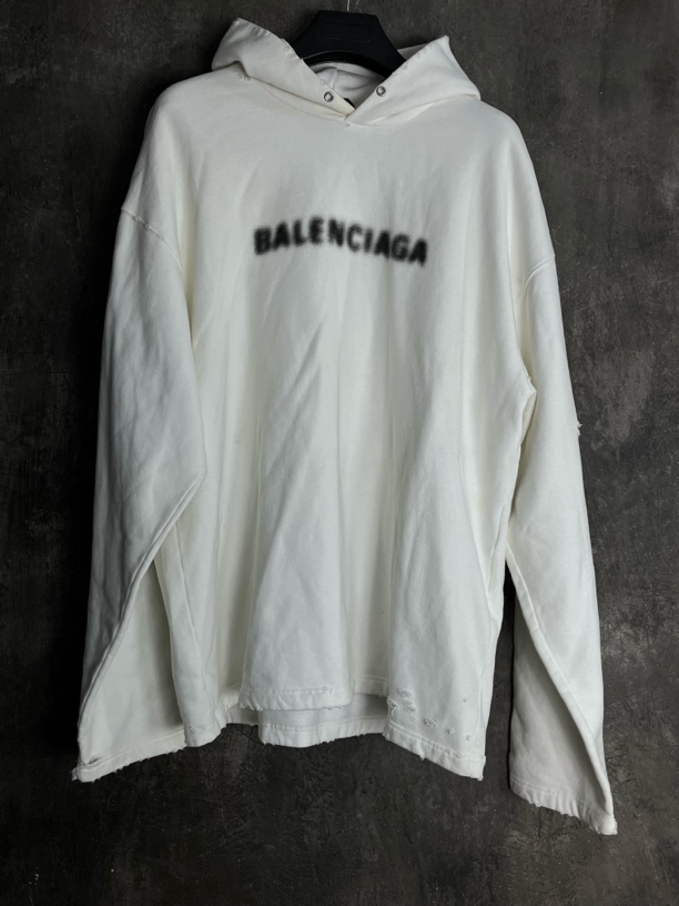 未使用 Balenciaga/巴黎世家 XS码*1/破坏幻影卫衣/03804/JP
