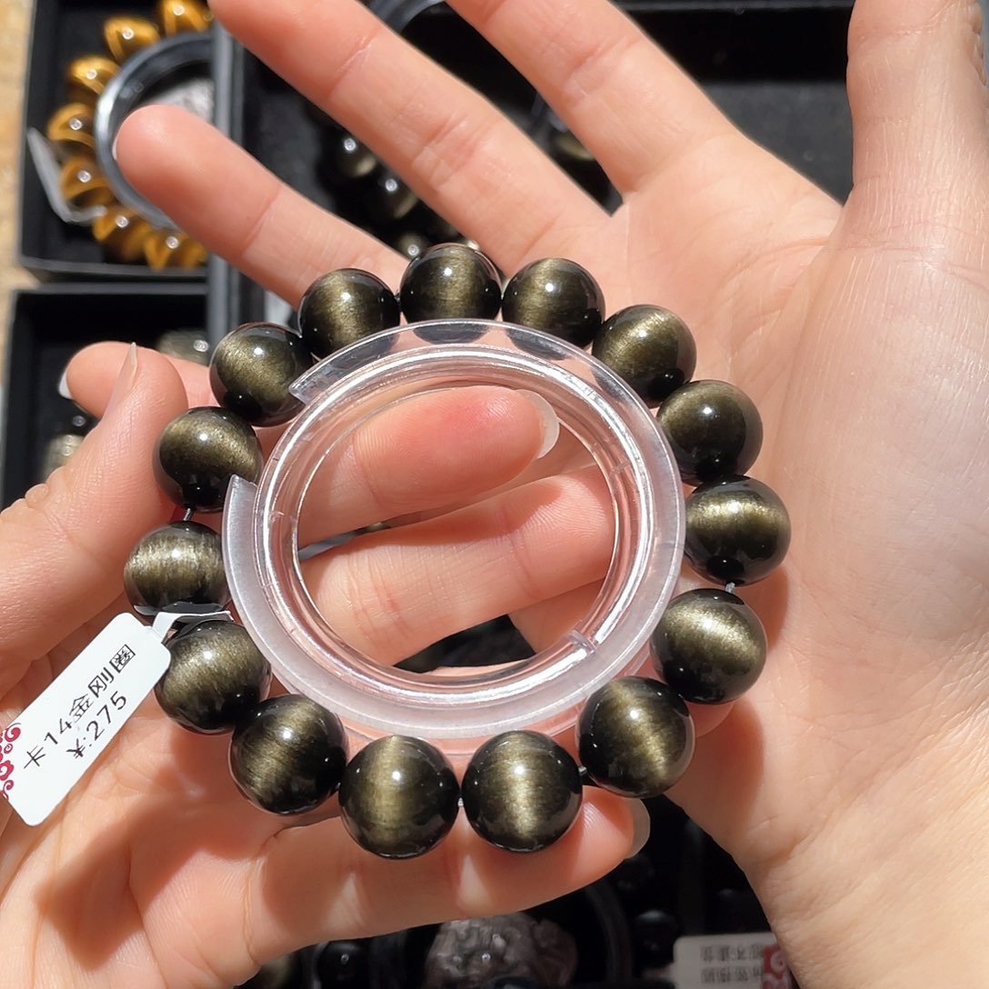 黑曜岩手链未镶嵌?**ღ