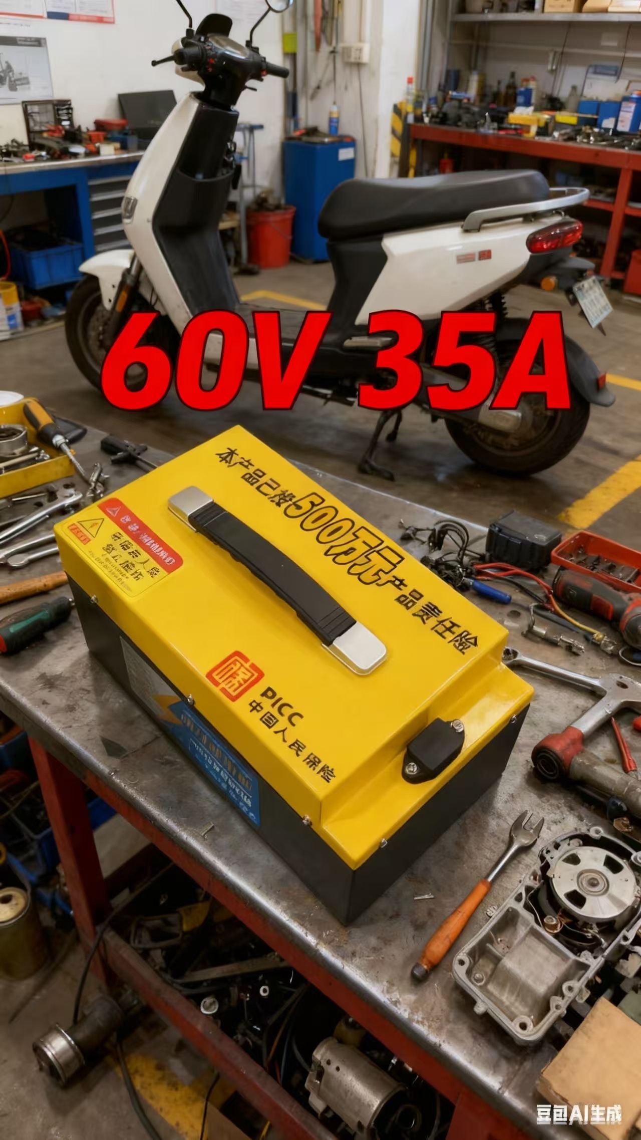 黄色60V35A产品电池电动车电池.