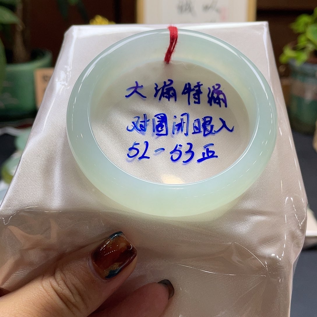 翡翠未镶嵌手镯32号