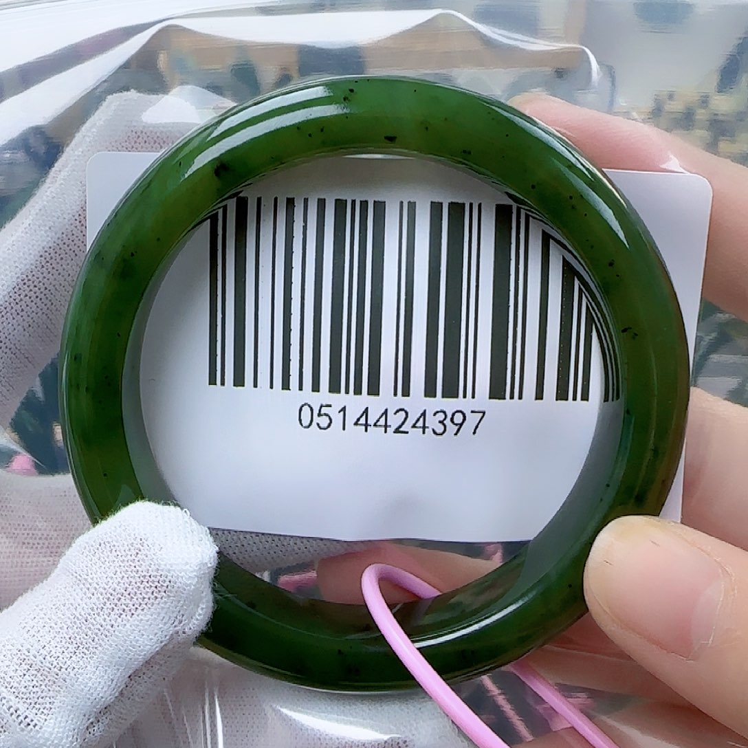 和田玉（碧玉）手镯未镶嵌5859