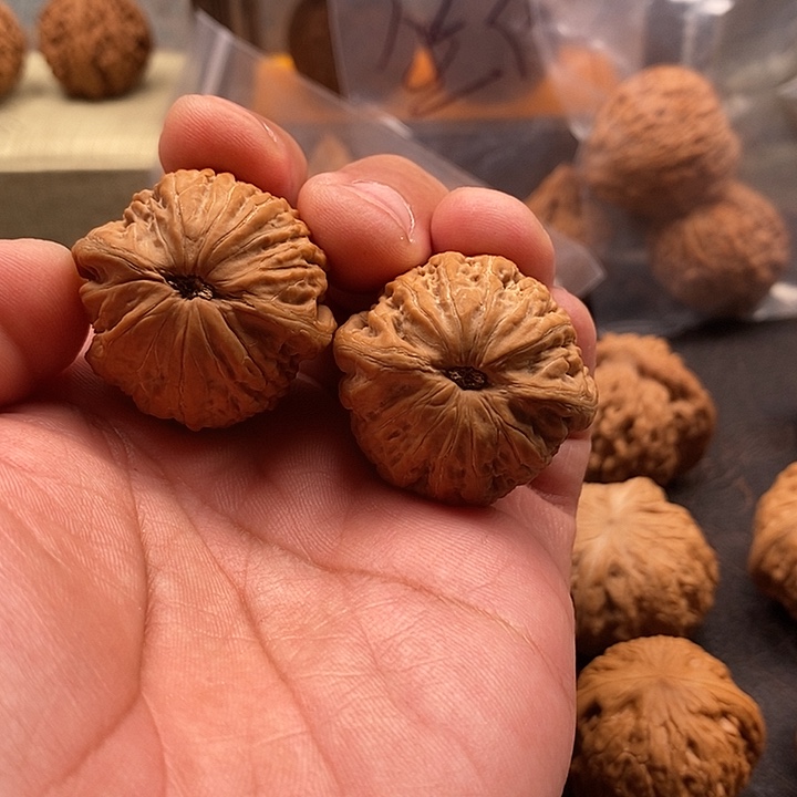 这***行文玩核桃把件铁锤全品