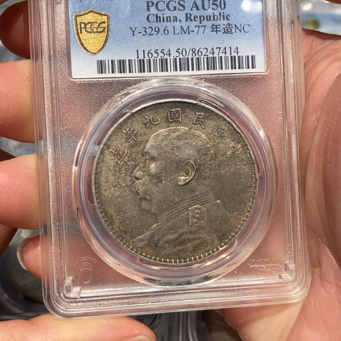 银Pcgs50九粗大头7414