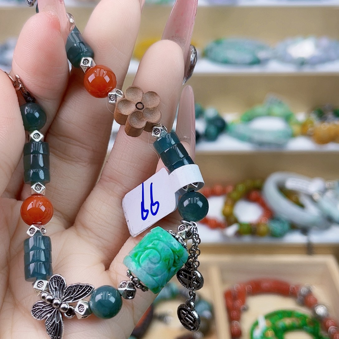 翡翠未镶嵌手链手链