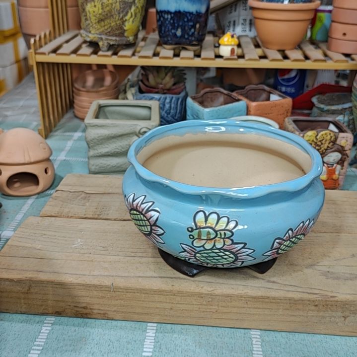 紫砂花盆粗陶花盆