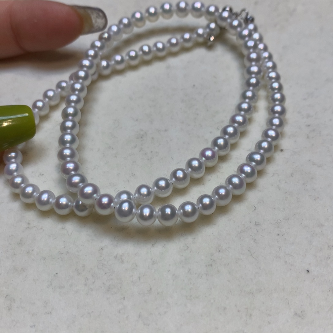 淡水珍珠银S925镶嵌颈饰