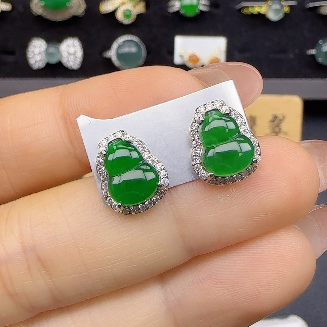 银S925镶嵌戒指翡翠