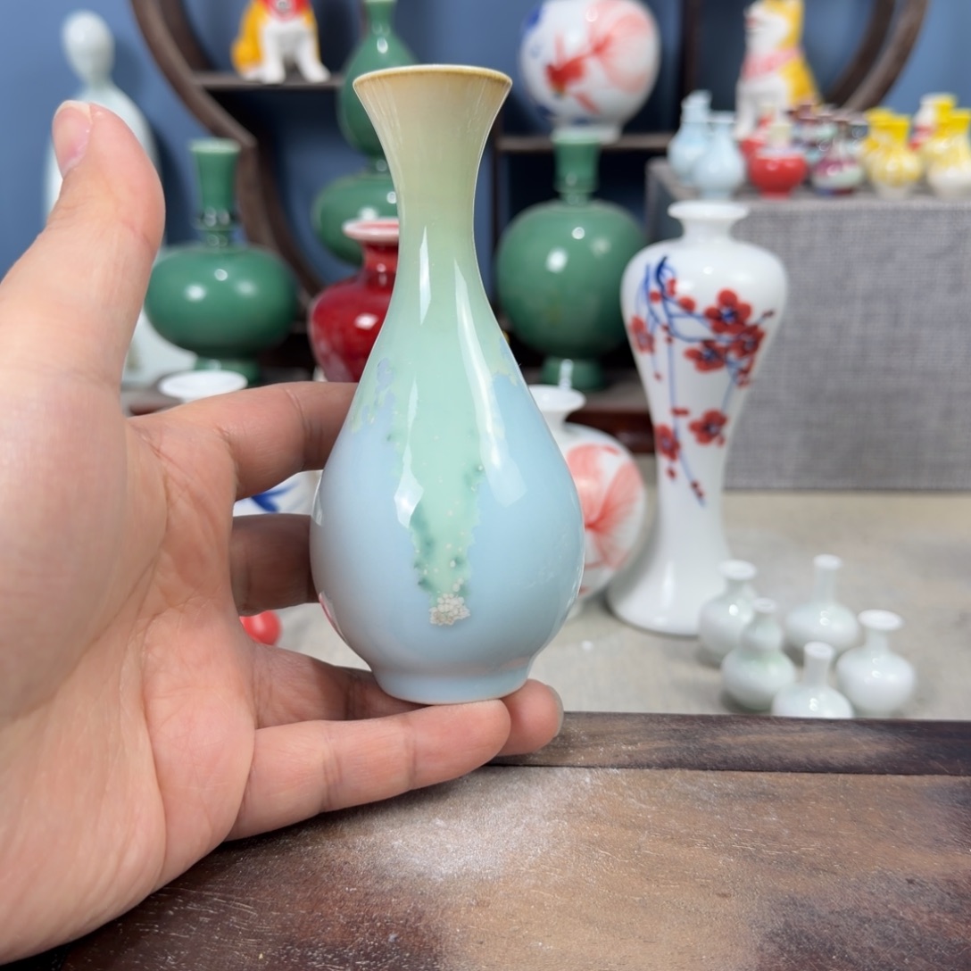 陶瓷手工小花器摆件