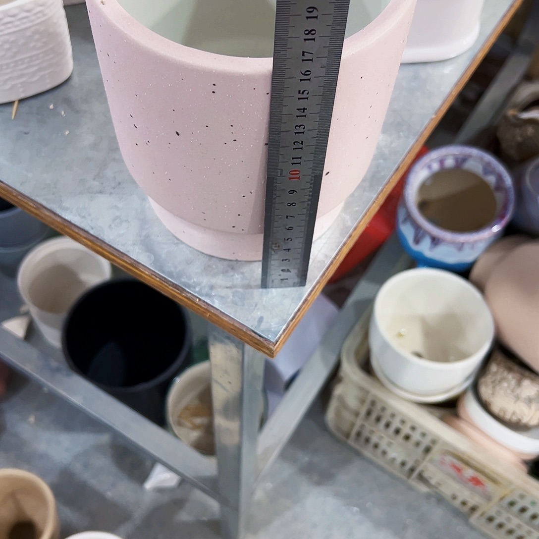 有孔，外贸尾单陶瓷花盆凑单10米包邮