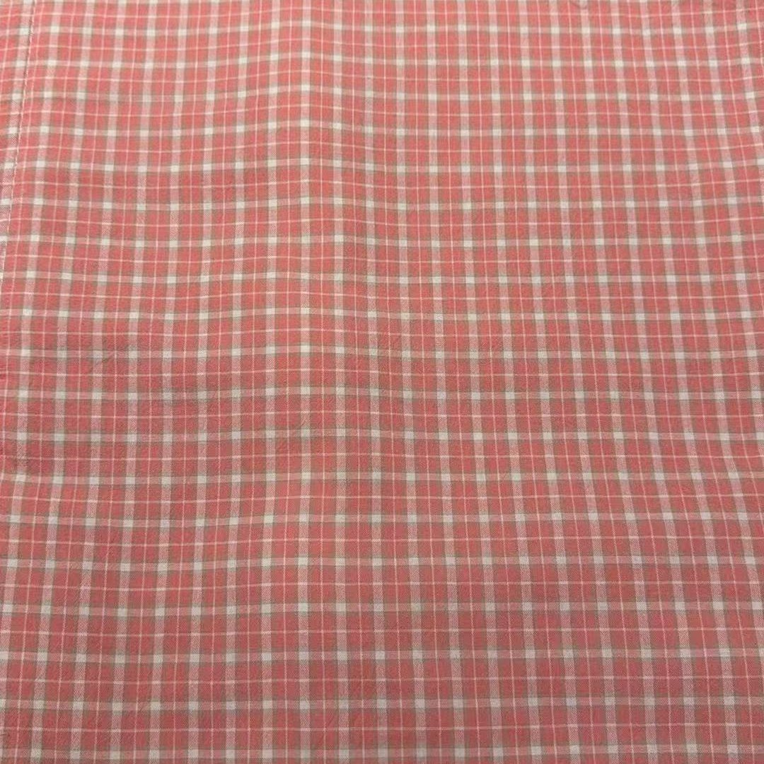 纯棉枕套格子枕套枕头套全棉色织格子100%全棉印花（45×65）