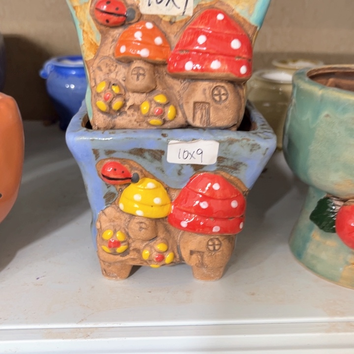 紫砂花盆粗陶材质多肉花盆