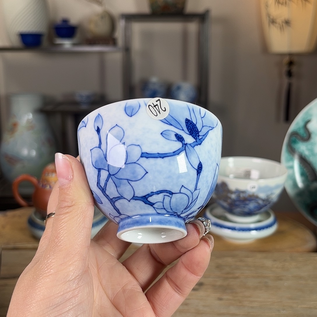 杯景德镇陶瓷柴烧多人