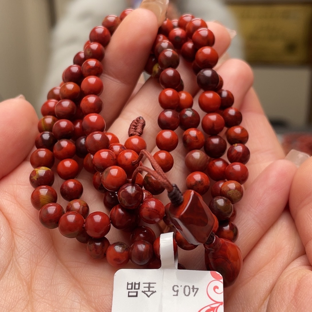 南红玛瑙手链未镶嵌扎**勒